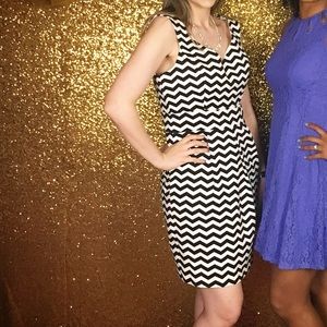 White House Black Market Chevron Dress